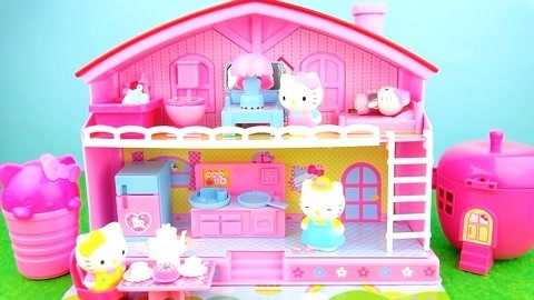 玩具益趣园 凯蒂猫的双层套房玩具