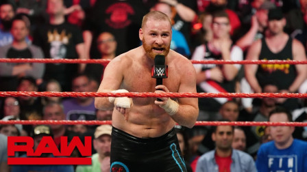 WWE RAW 2019 萨米辛回归擂台挑战芬巴洛尔冠军头衔未果
