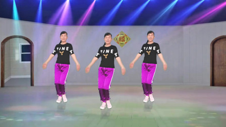 玫香广场舞《你莫走》DJ版，网红64步正背面