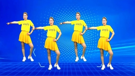 蓝莓思洁广场舞 火爆健身舞《韩文经典DJ》附教学