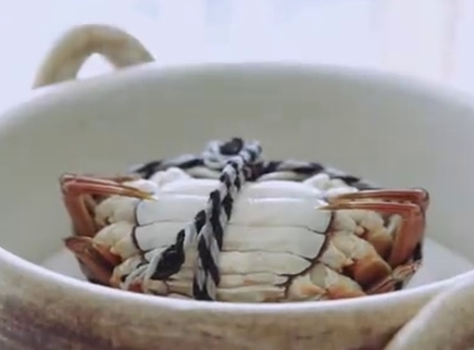 一只走心的大闸蟹