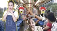 囧闻一箩筐 大尺度 美女地铁秀钢管舞险走光 431