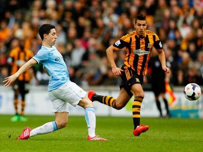 英格兰足球超级联赛 13-14赛季第30轮 胡尔城VS曼城