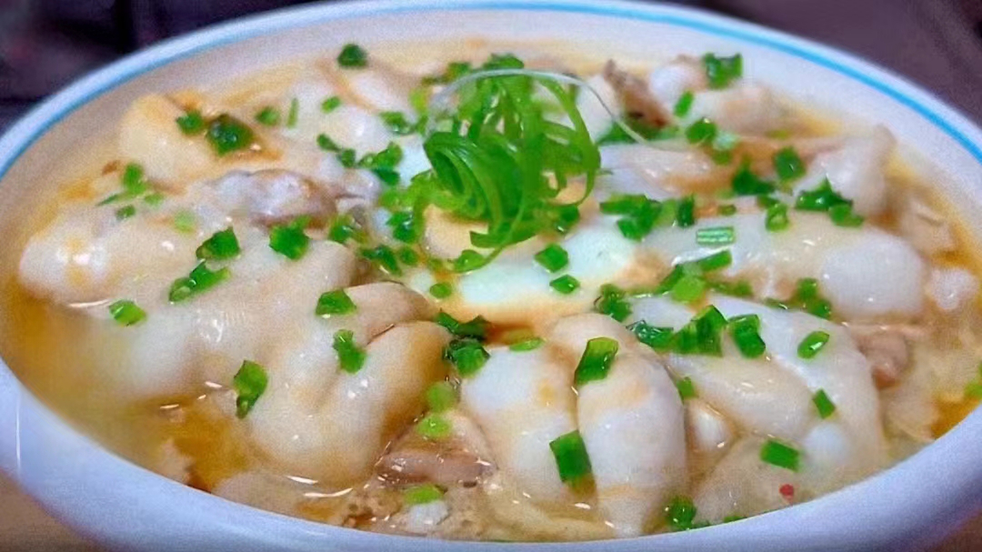 人气美食 秋季滋补美味 墨鱼蛋蒸肉饼