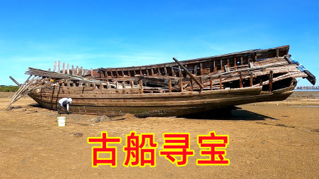 思乡渔夫赶海 古沉船下发现有异样，渔夫连开3个孔探查，抓出大货乐坏了