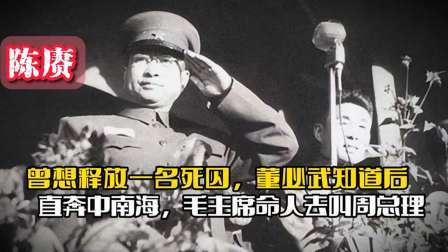 战史分析 陈赓想放一名死囚，董必武直奔中南海，毛主席命人去叫周总理