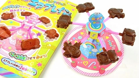 玩具益趣园 食玩巧克力旋转飞机