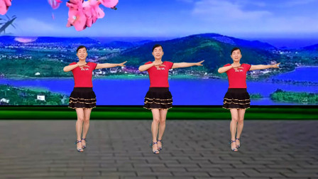 零基础广场舞《我在梦里等你》旋律优美，适合所有人跳