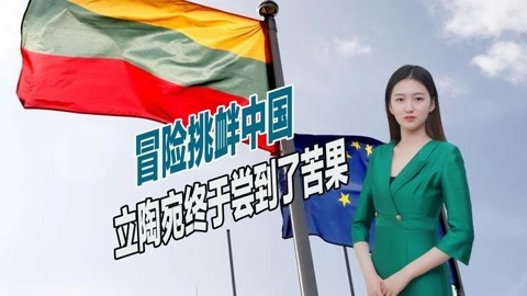 想零成本挑衅中国，立陶宛被现实抽了一巴掌，欧美谁都不愿意出头