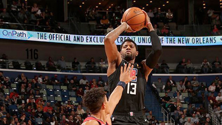 NBA流言收割机 乔治复出首秀轰33分霍勒迪36分，快船负鹈鹕遭遇两连败