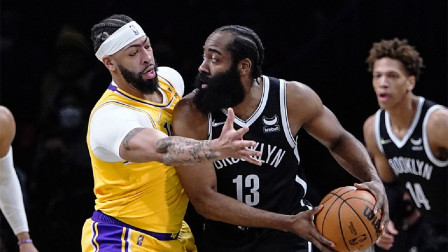 2021-2022赛季NBA集锦 NBA-詹姆斯33+7+6 浓眉复出8分 湖人复仇篮网