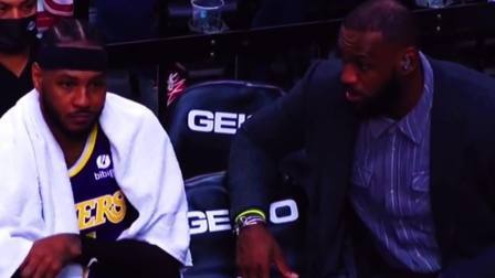 NBA热辣资讯 湖人溃败开拓者后詹姆斯安东尼场边讨论！你知道两人在聊什么吗？