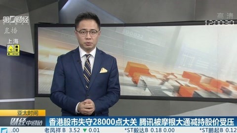 财经中间站 香港股市失守28000点大关