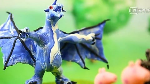 白白侠魔法粘土 小猪佩奇变出像鸟一样的恐龙