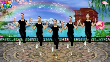 蓝莓思洁广场舞 网络情歌广场舞《为何爱情让我心痛》动感旋律 舞步简单好看