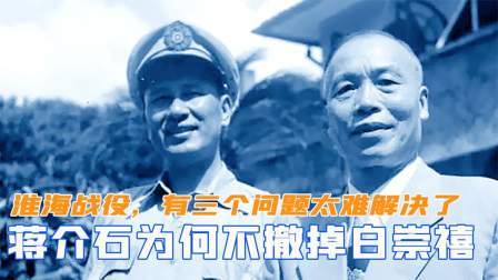 趣谈文史 淮海战役，蒋介石为何不把白崇禧撤掉？有三个问题太难解决了