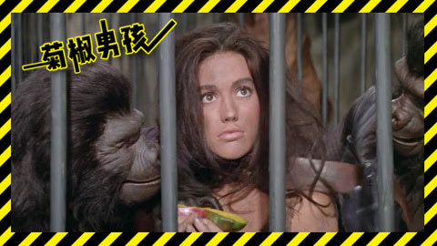 菊长带你见世面 哑巴美女被捆绑关进黑猩猩笼子