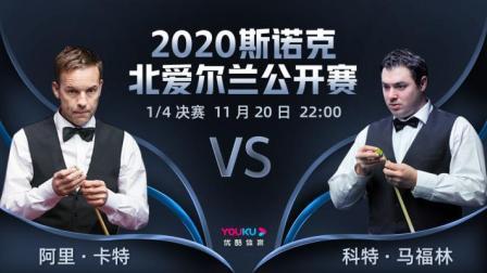 2020斯诺克北爱尔兰公开赛 2020斯诺克 阿里斯特-卡特VS科特-马福林