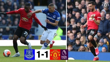 曼联赛场 19-20赛季英超第28轮 埃弗顿1-1曼联