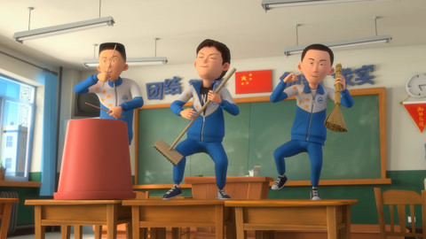 茶啊二中其他 童年小虎队演绎疯狂乐队