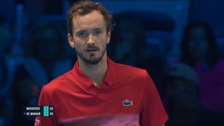 【全场回放】梅德韦杰夫2-0德米纳尔 2024ATP年终总决赛小组赛