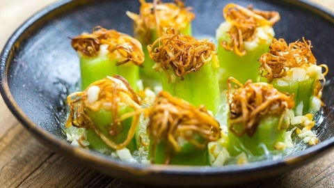 达人厨房 美食台  蒜蓉蒸丝瓜