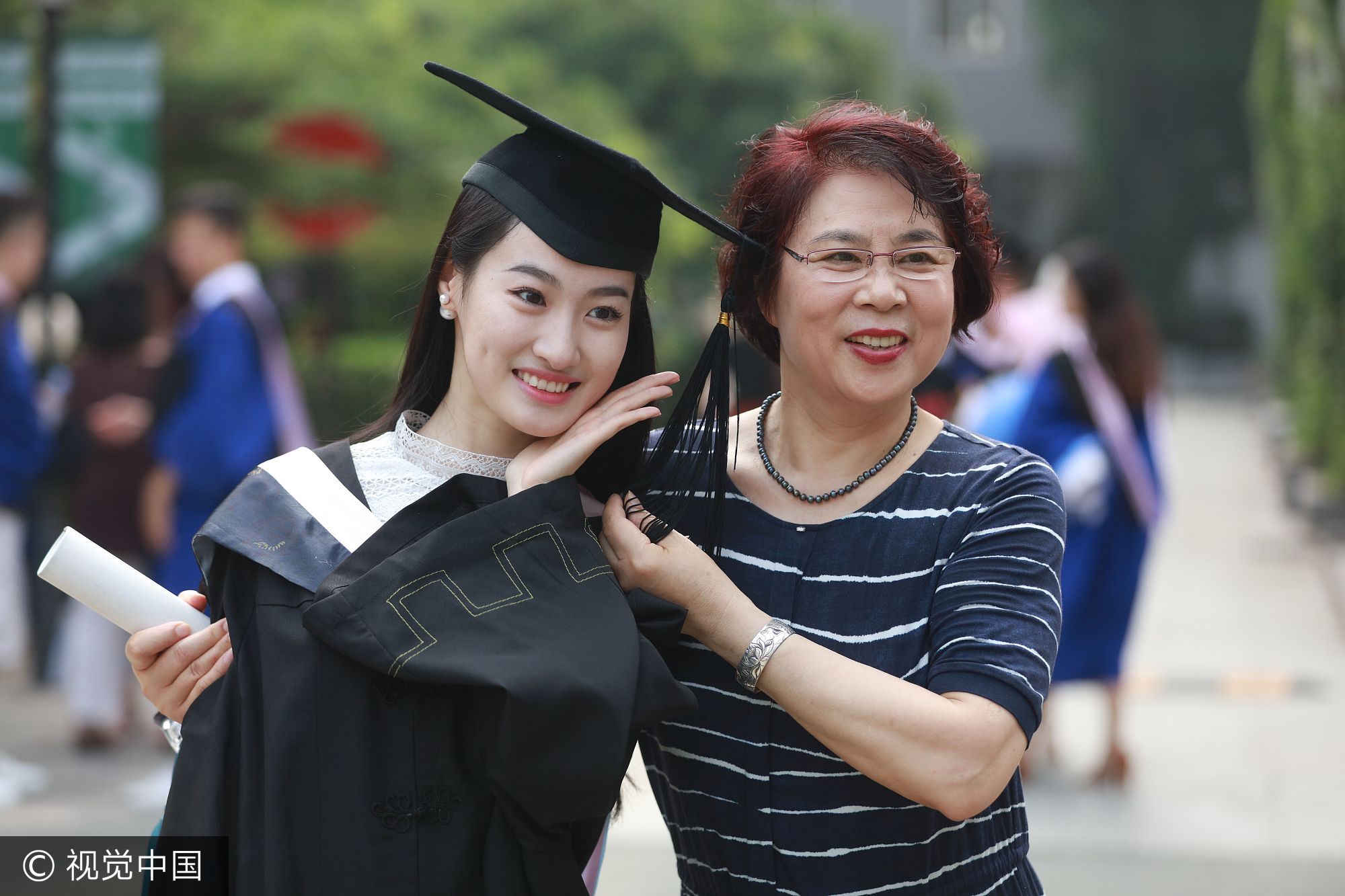 中戏2017毕业典礼 女生颜值较高