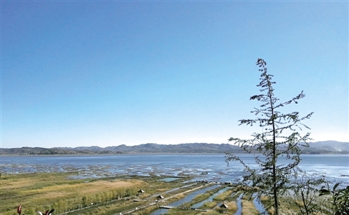 威宁草海形成于清朝嘉庆年间,是一次山洪暴发后形成的堰塞湖,水域面积