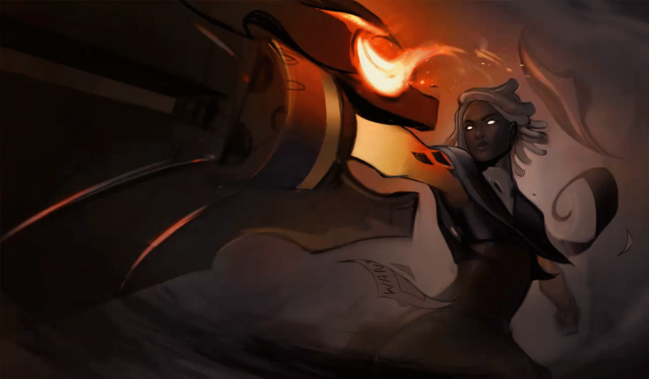 推特上一位画师oriaart_自制了西部魔影赛娜的皮肤,这个品质完全可以