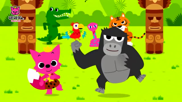 碰碰狐英语动物儿歌:gorilla 大猩猩
