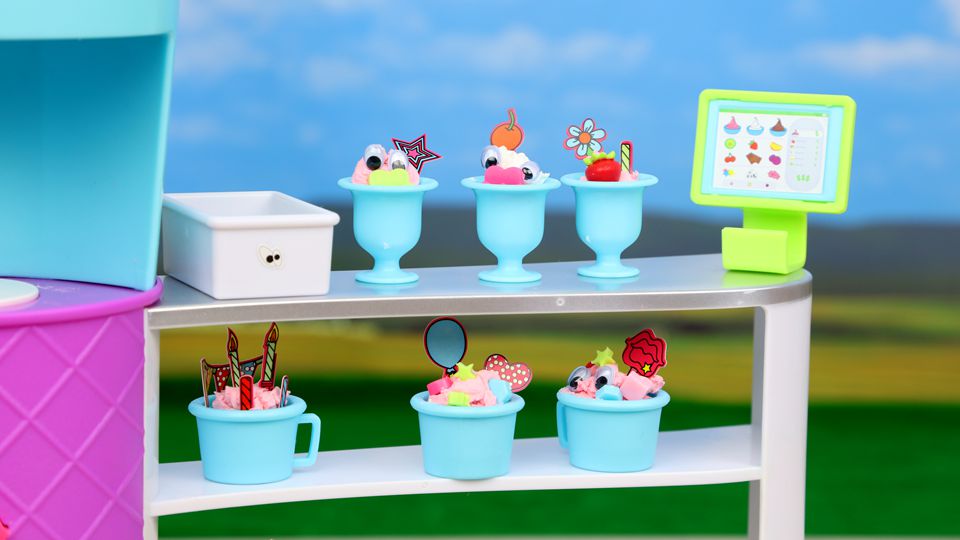 贝兹娃娃 超真实 冻酸奶冰淇淋商店 过家家玩具试玩