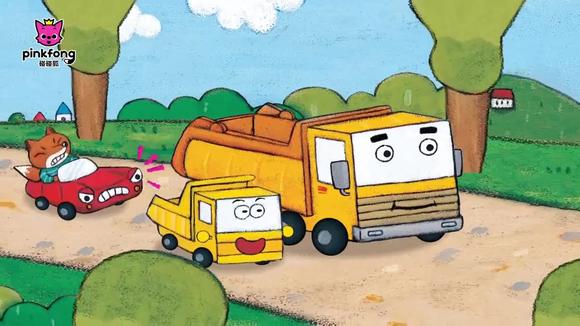 碰碰狐之汽车童话:大力车好无聊,看到有人遇险,赶紧上去帮忙