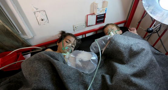 叙利亚西北部城镇遭到毒气弹轰炸 58人死亡包括11名儿童