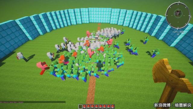 我的世界100个丧尸vs100个僵尸 暗墨解说vs系列 僵尸大战