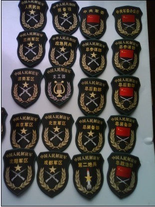 解放军军装臂章及胸章图片
