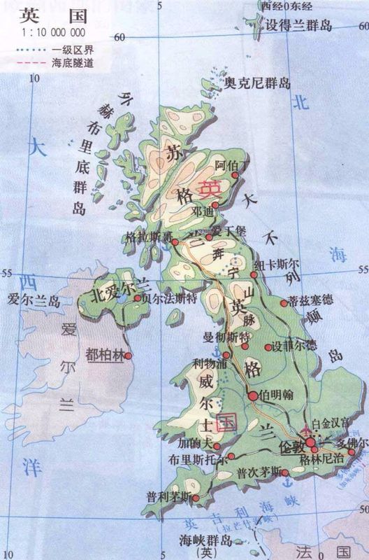英国河流分布图湖泊图片