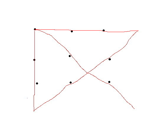 奥数9个点画4条线,每条线上面3个点,一笔构成,怎么画