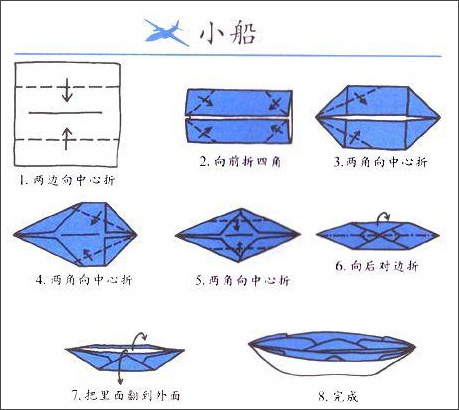 纸船的叠法